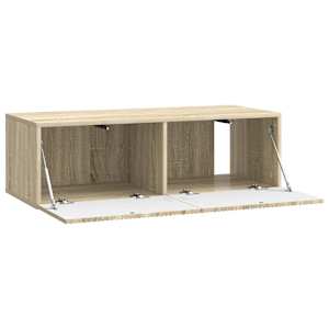 Nástěnná TV skříň Dub sonoma 98 x 41 x 30 cm Kompozitní dřevo - obrázek 5