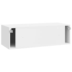Nástěnná TV skříň Bílá s vysokým leskem 98 x 41 x 30 cm - obrázek 8