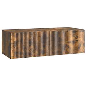 Nástěnná TV skříň Kouřový dub 98 x 41 x 30 cm Kompozitní dřevo - obrázek 2