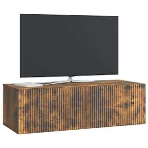 Nástěnná TV skříň Kouřový dub 98 x 41 x 30 cm Kompozitní dřevo - obrázek 3
