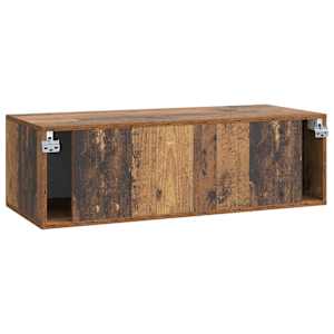 Nástěnná TV skříň Staré dřevo 98 x 41 x 30 cm Kompozitní dřevo - obrázek 8