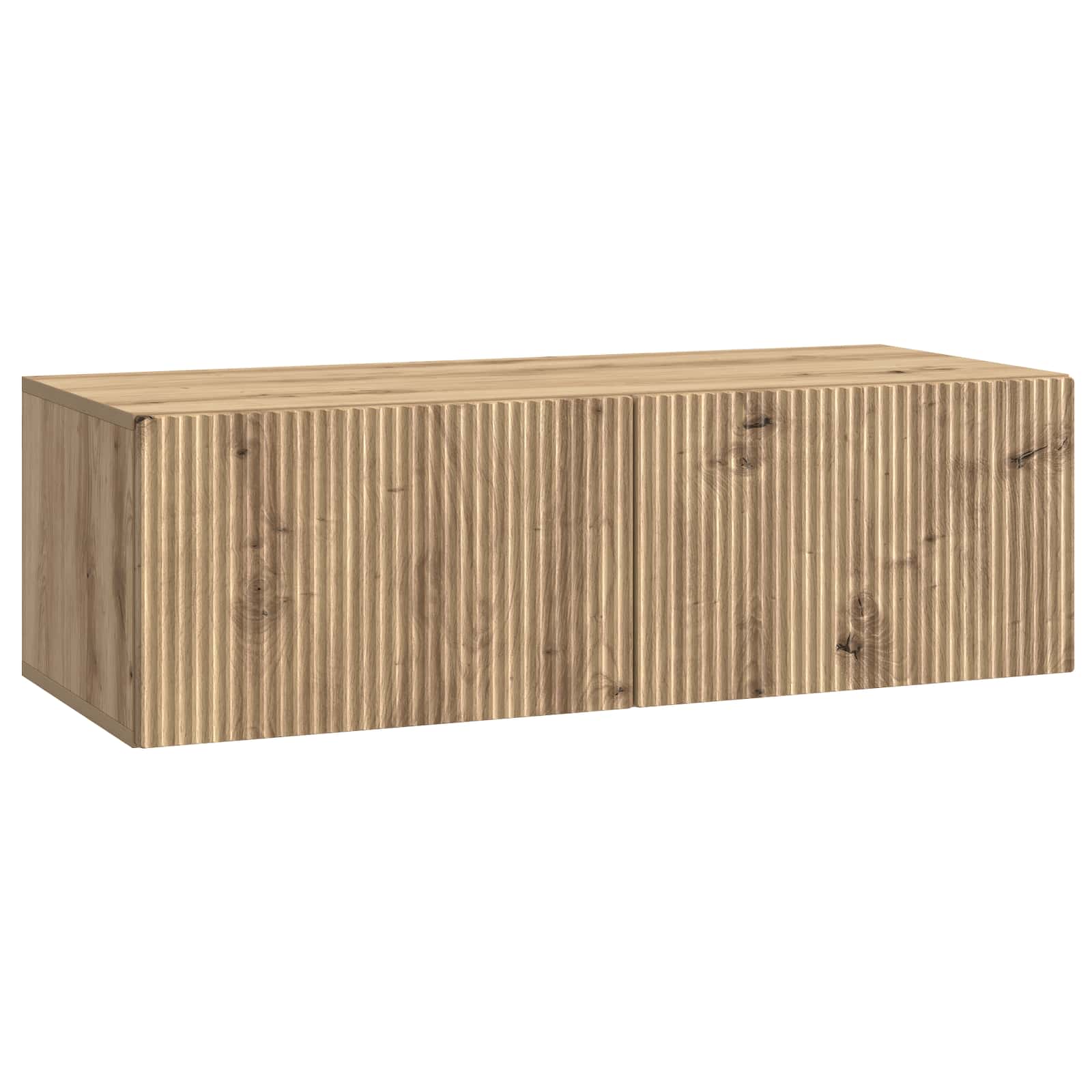 vidaXL Oglindă TV montată pe perete Stejar Artizanal 98 x 41 x 30 cm