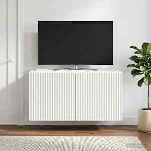 Nástěnná TV skříň Bílá 59,5 x 31 x 30 cm Kompozitní dřevo - obrázek 4