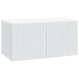 Nástěnná TV skříň Bílá 59,5 x 31 x 30 cm Kompozitní dřevo - obrázek 2