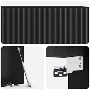 Nástěnná TV skříň Černá 59,5 x 31 x 30 cm Kompozitní dřevo - obrázek 7