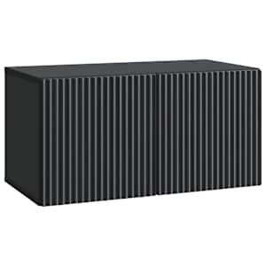 Nástěnná TV skříň Černá 59,5 x 31 x 30 cm Kompozitní dřevo - obrázek 1