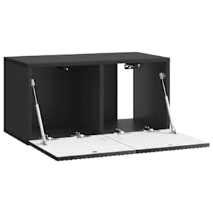 Nástěnná TV skříň Černá 59,5 x 31 x 30 cm Kompozitní dřevo - obrázek 3