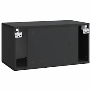 Nástěnná TV skříň Černá 59,5 x 31 x 30 cm Kompozitní dřevo - obrázek 6