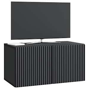 Nástěnná TV skříň Černá 59,5 x 31 x 30 cm Kompozitní dřevo - obrázek 2