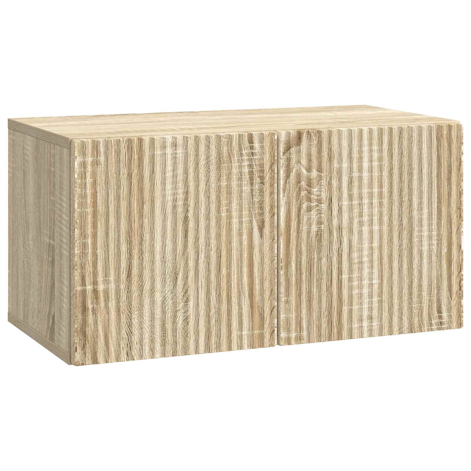 vidaXL Oglindă TV montată pe perete Stejar Sonoma 59,5 x 31 x 30 cm