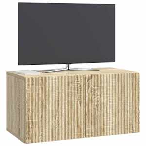 Nástěnná TV skříň Dub sonoma 59,5 x 31 x 30 cm Kompozitní dřevo - obrázek 3