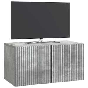 Nástěnná TV skříň Nástěnný Betonově šedá 59,5 x 31 x 30 cm - obrázek 3