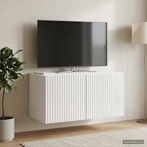 Nástěnná TV skříň Bílá s vysokým leskem 59,5 x 31 x 30 cm - obrázek 4