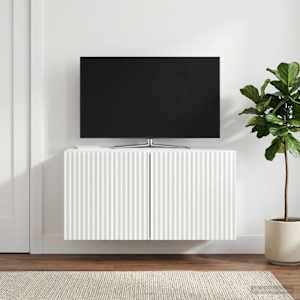 Nástěnná TV skříň Bílá s vysokým leskem 59,5 x 31 x 30 cm - obrázek 1