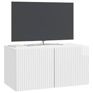 Nástěnná TV skříň Bílá s vysokým leskem 59,5 x 31 x 30 cm - obrázek 3