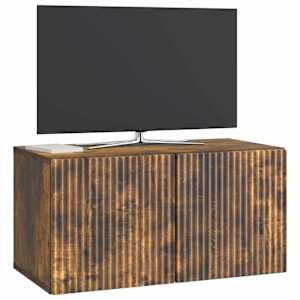 Nástěnná TV skříň Nástěnný Kouřový dub 59,5 x 31 x 30 cm - obrázek 3