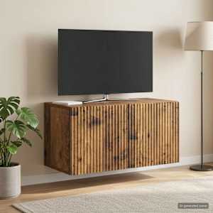 Nástěnná TV skříň Nástěnný Staré dřevo 59,5 x 31 x 30 cm - obrázek 4