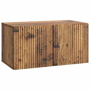 Nástěnná TV skříň Nástěnný Staré dřevo 59,5 x 31 x 30 cm - obrázek 2