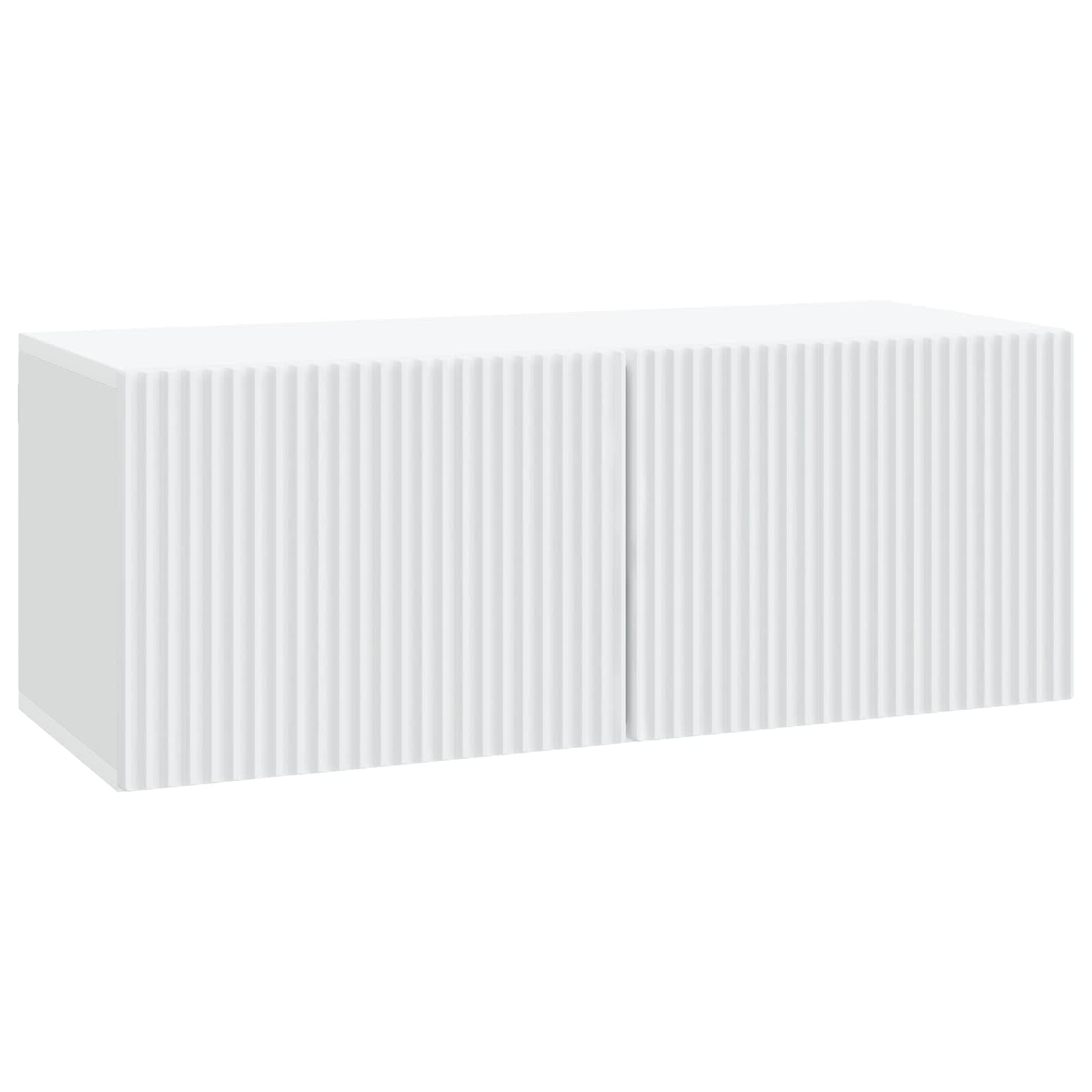 vidaXL Oglindă TV montată pe perete Pe perete Alb 78,5 x 31 x 30 cm