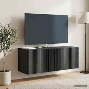 Nástěnná TV skříň Černá 78,5 x 31 x 30 cm Kompozitní dřevo - obrázek 4