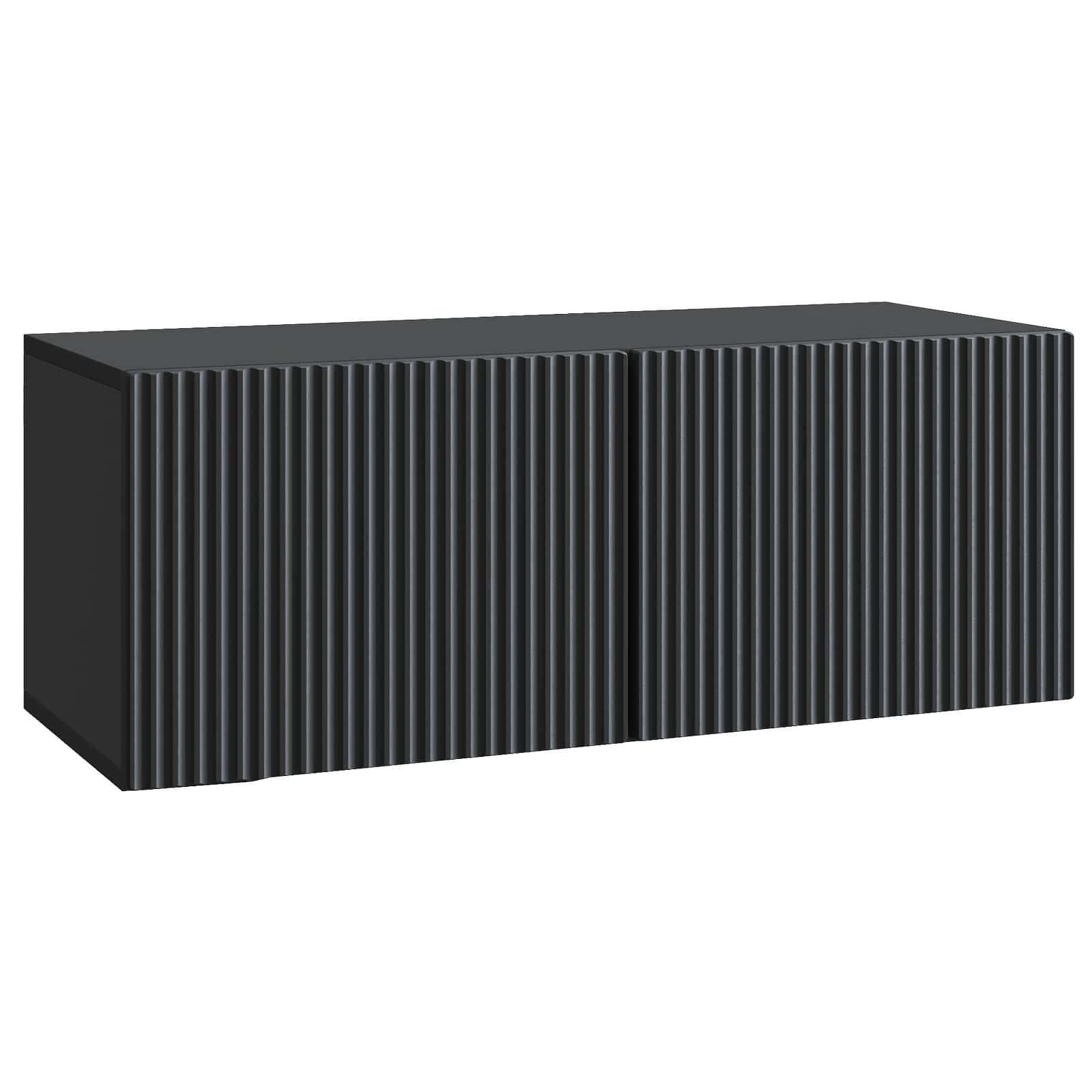 vidaXL Oglindă TV montată pe perete Pe perete Negru 78,5 x 31 x 30 cm