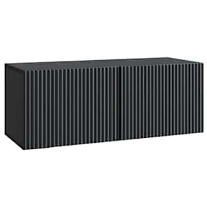 Nástěnná TV skříň Černá 78,5 x 31 x 30 cm Kompozitní dřevo - obrázek 2