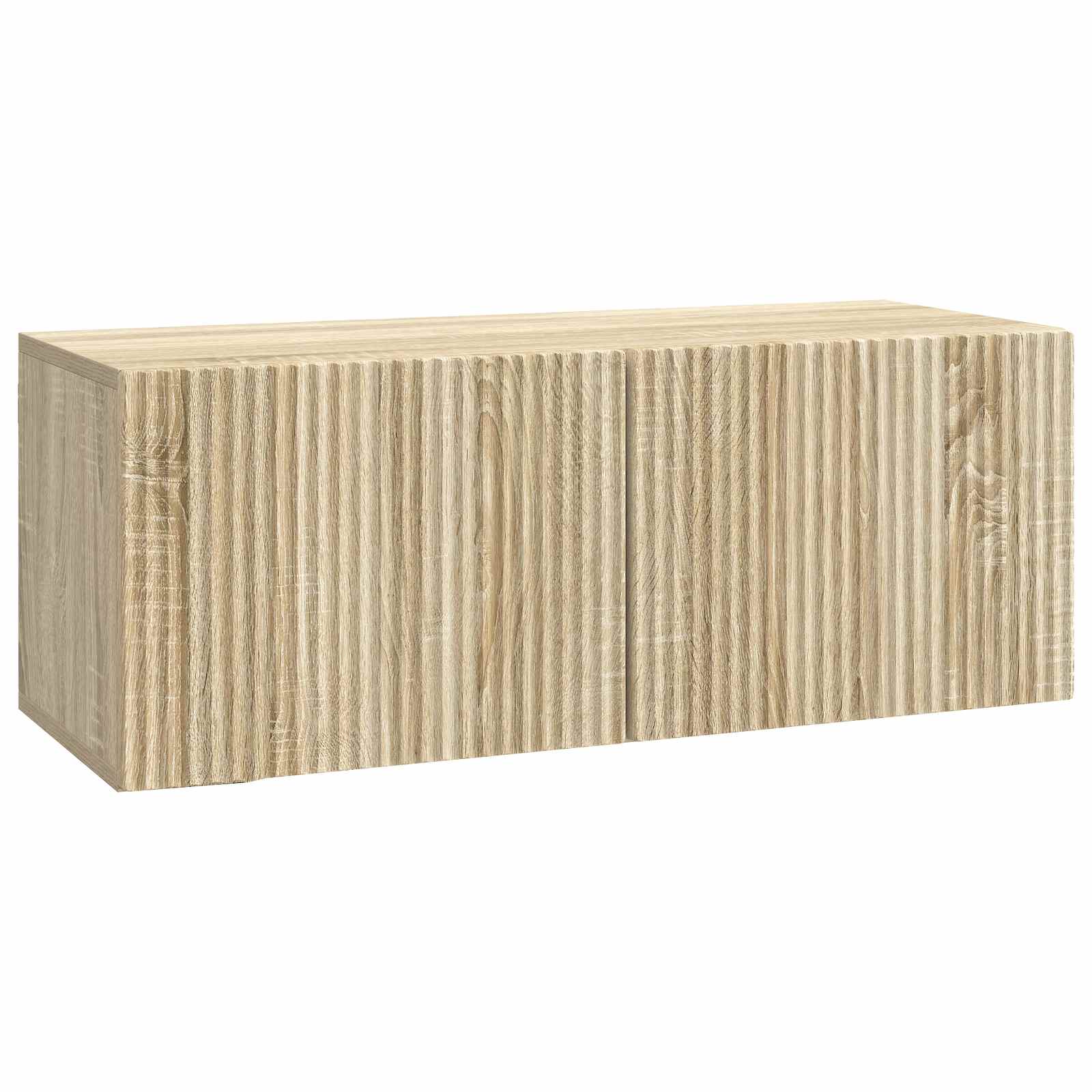vidaXL Oglindă TV montată pe perete Stejar Sonoma 78,5 x 31 x 30 cm