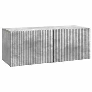 Nástěnná TV skříň Nástěnný Betonově šedá 78,5 x 31 x 30 cm - obrázek 2