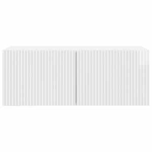 Nástěnná TV skříň Bílá s vysokým leskem 78,5 x 31 x 30 cm - obrázek 6