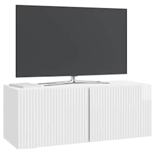 Nástěnná TV skříň Bílá s vysokým leskem 78,5 x 31 x 30 cm - obrázek 3