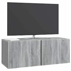 Nástěnná TV skříň Nástěnný Šedá sonoma 78,5 x 31 x 30 cm - obrázek 3