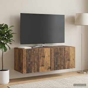 Nástěnná TV skříň Nástěnný Staré dřevo 78,5 x 31 x 30 cm - obrázek 4