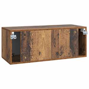 Nástěnná TV skříň Nástěnný Staré dřevo 78,5 x 31 x 30 cm - obrázek 8
