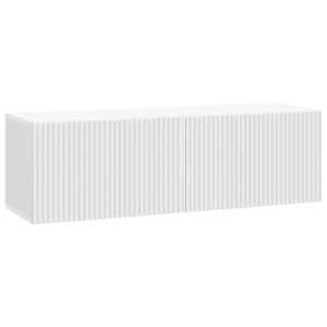 Nástěnná TV skříň Bílá 98 x 31 x 30 cm Kompozitní dřevo - obrázek 1