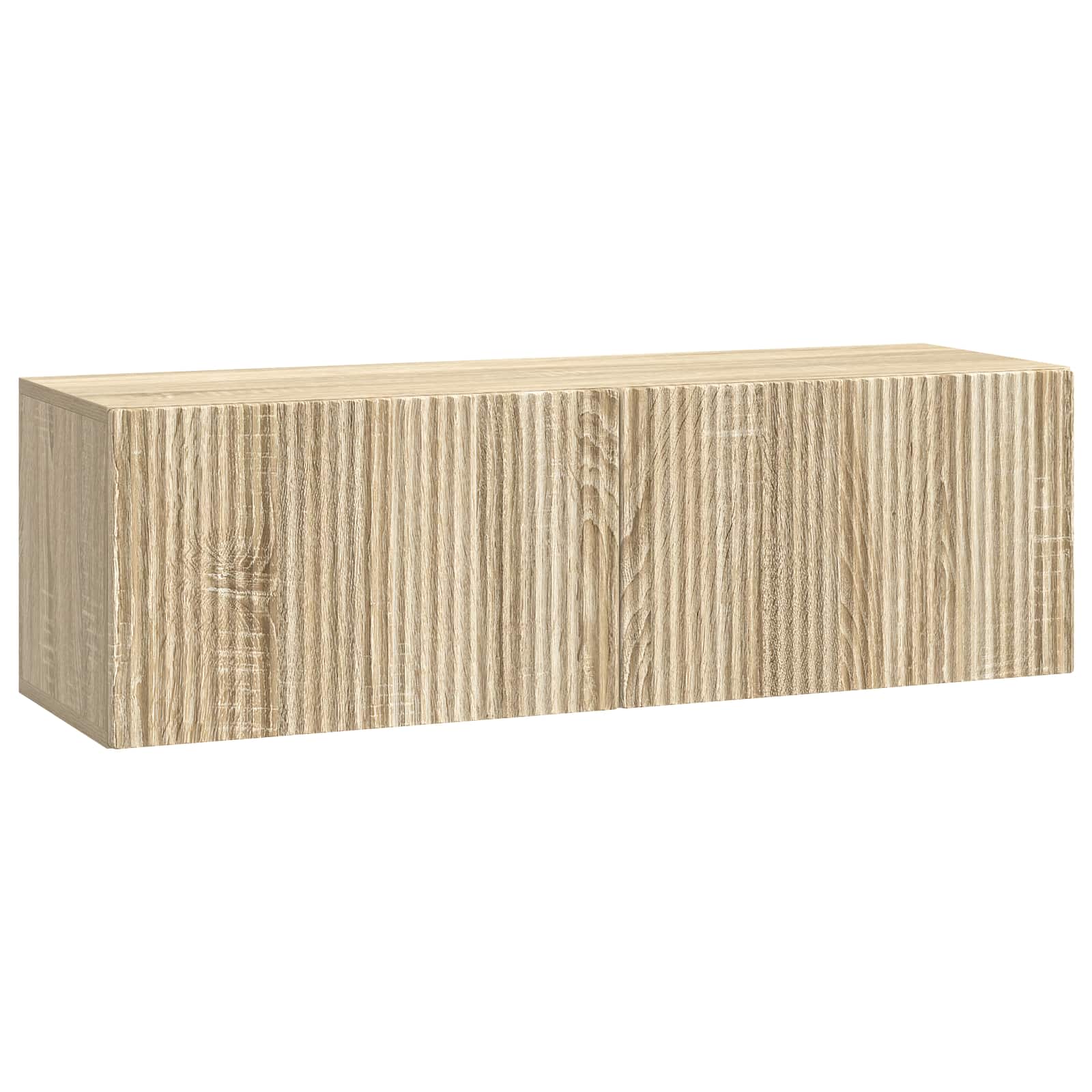 vidaXL Oglindă TV montată pe perete Stejar Sonoma 98 x 31 x 30 cm