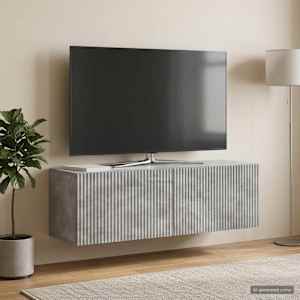 Nástěnná TV skříň Nástěnný Betonově šedá 98 x 31 x 30 cm - obrázek 1