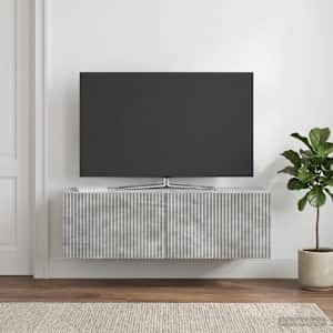 Nástěnná TV skříň Nástěnný Betonově šedá 98 x 31 x 30 cm - obrázek 4