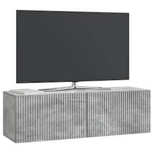 Nástěnná TV skříň Nástěnný Betonově šedá 98 x 31 x 30 cm - obrázek 3