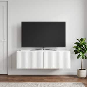 Nástěnná TV skříň Bílá s vysokým leskem 98 x 31 x 30 cm - obrázek 1
