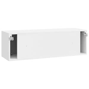 Nástěnná TV skříň Bílá s vysokým leskem 98 x 31 x 30 cm - obrázek 8