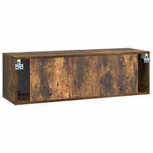 Nástěnná TV skříň Kouřový dub 98 x 31 x 30 cm Kompozitní dřevo - obrázek 8