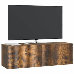 Nástěnná TV skříň Kouřový dub 98 x 31 x 30 cm Kompozitní dřevo - obrázek 3