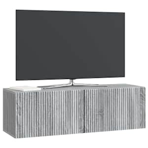 Nástěnná TV skříň Šedá sonoma 98 x 31 x 30 cm Kompozitní dřevo - obrázek 3