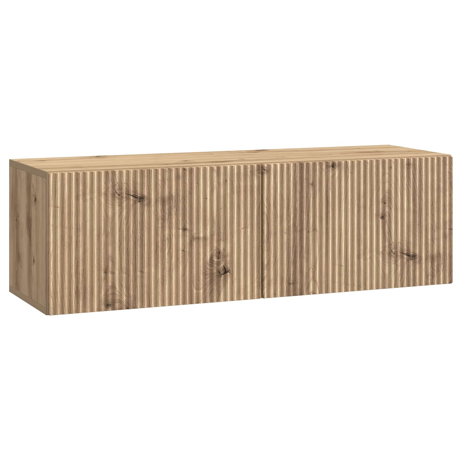 vidaXL Oglindă TV montată pe perete Stejar Artizanal 98 x 31 x 30 cm