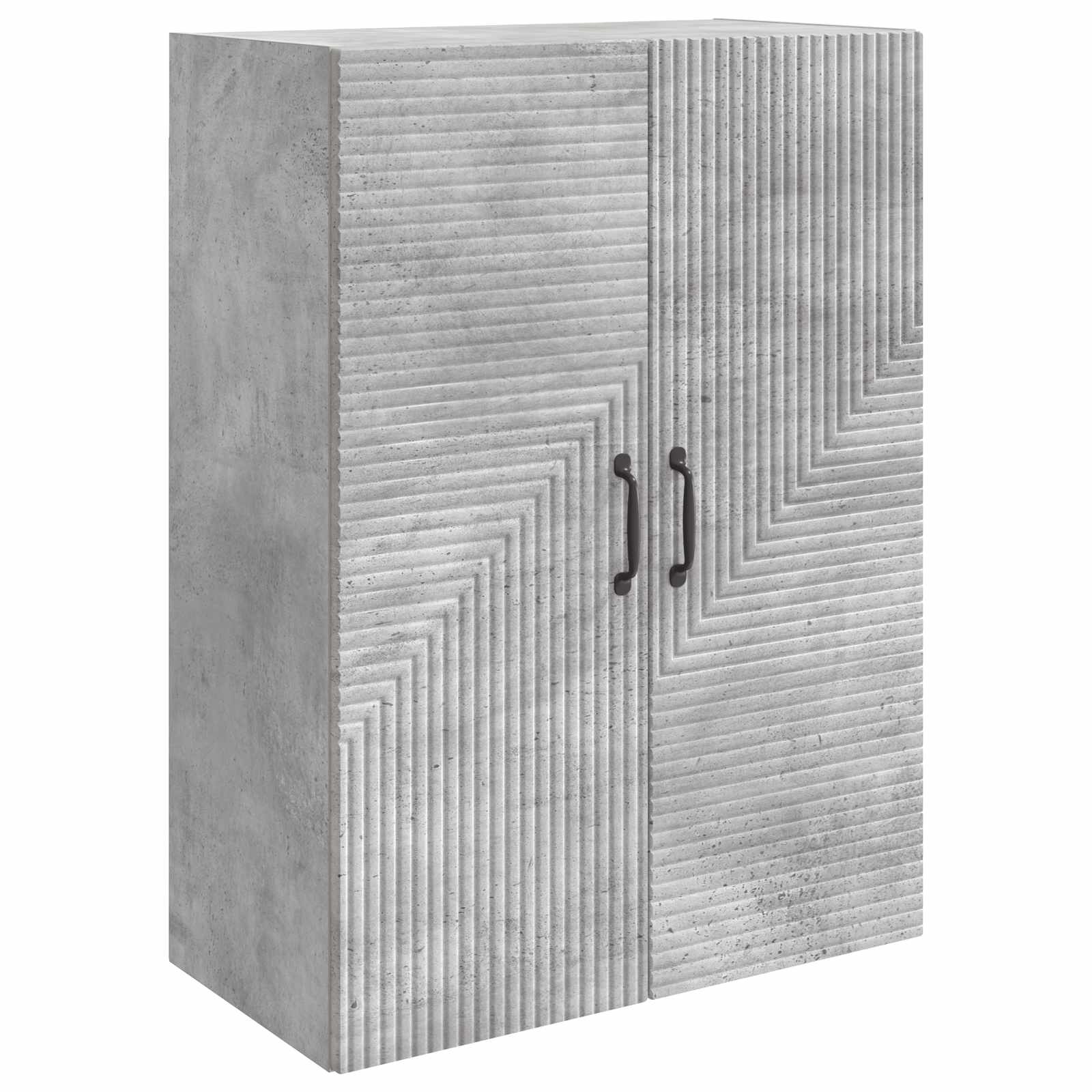 Omara za steno Betonsko siva 66 x 34,5 x 90 cm Inženirski les