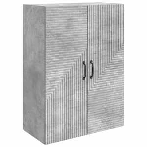 Omara za steno Betonsko siva 66 x 34,5 x 90 cm Inženirski les