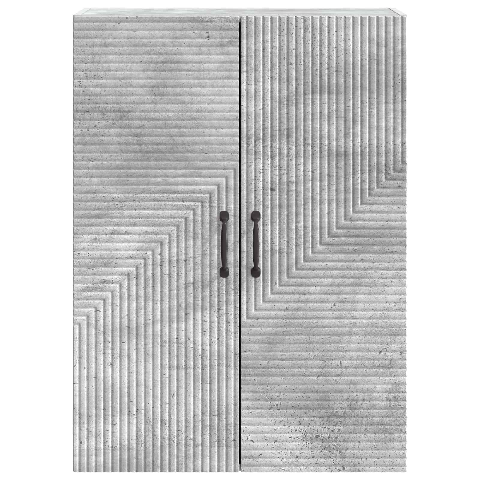 Omara za steno Betonsko siva 66 x 34,5 x 90 cm Inženirski les - slika 3