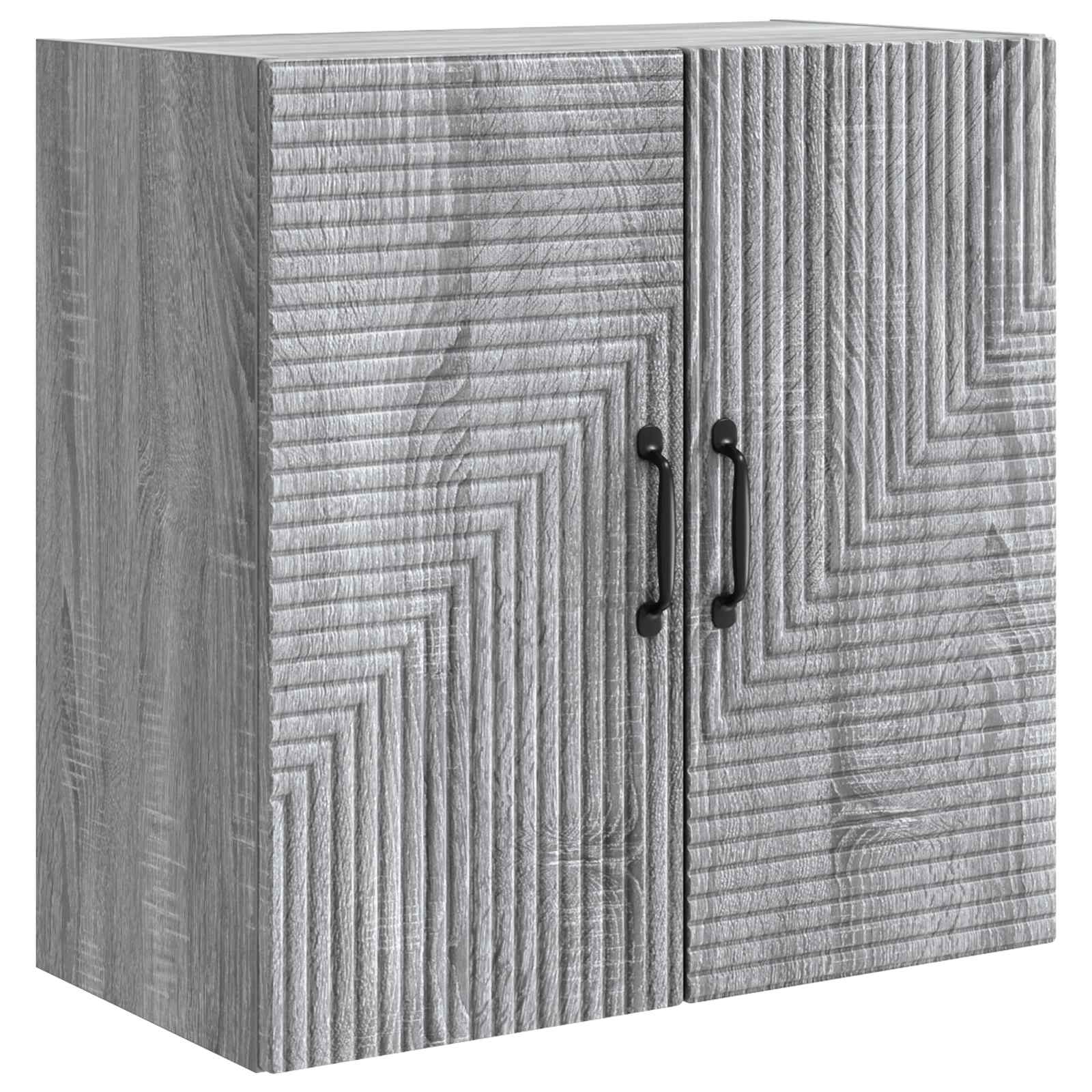vidaXL Dulap montat pe perete Sonoma gri 59 x 31 x 60 cm