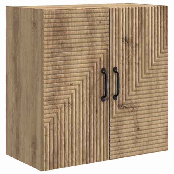 vidaXL Seinale kinnitatav kapp 59 x 31 x 60 cm Tehispuit Artisan tamm