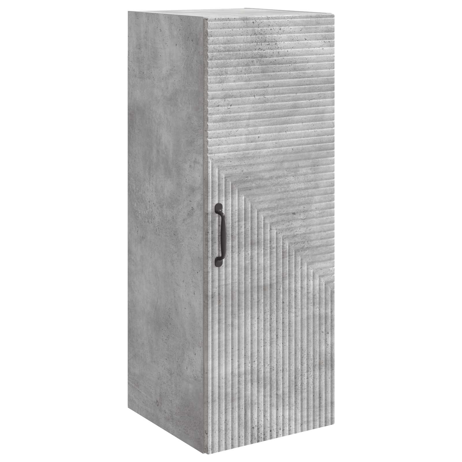 Omara za steno Betonsko siva 33 x 34,5 x 90 cm Inženirski les